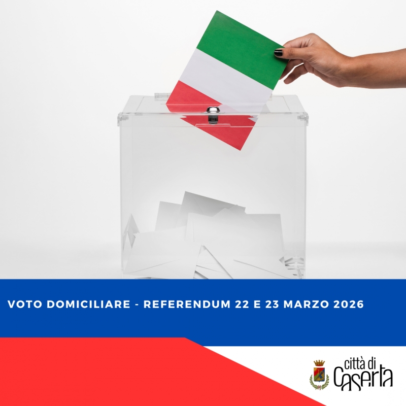 Voto domiciliare - Referendum 22 e 23 marzo 2026