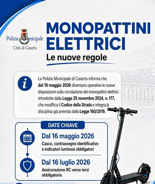 Monopattini elettrici: tutte le nuove regole in vigore dal 16 maggio 2026