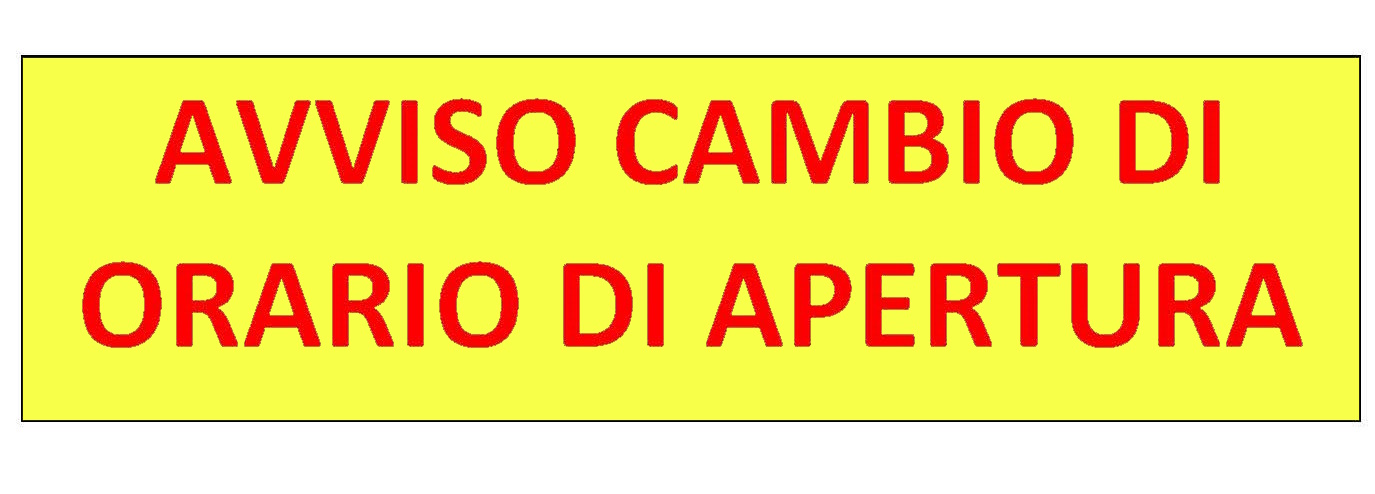 AVVISO AI CITTADINI -  MODIFICA STRAORDINARIA ORARIO DI APERTURA UFFICI DEMOGRAFICI