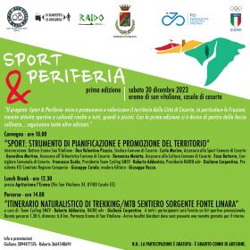 SPORT & PERIFERIE": AL VIA LA PRIMA EDIZIONE DEL PROGETTO. SABATO 30  DICEMBRE LA PRESENTAZIONE PRESSO L'EREMO DI SAN VITALIANO - Comune di  Caserta