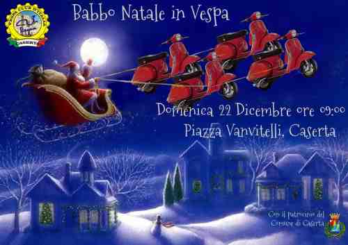 babbo natale in vespa